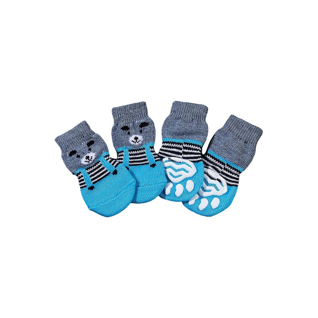 4pc Pet Socks, High-quality Non- Sole, Dog Socks, Teddy, Corgi, And Supplies.