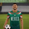 Men's Casual Soccer Jersey Short Sleeve Top Featuring Mexico Themed Graphic Print Lightweight Breathable Fabric Comfortable Fit
