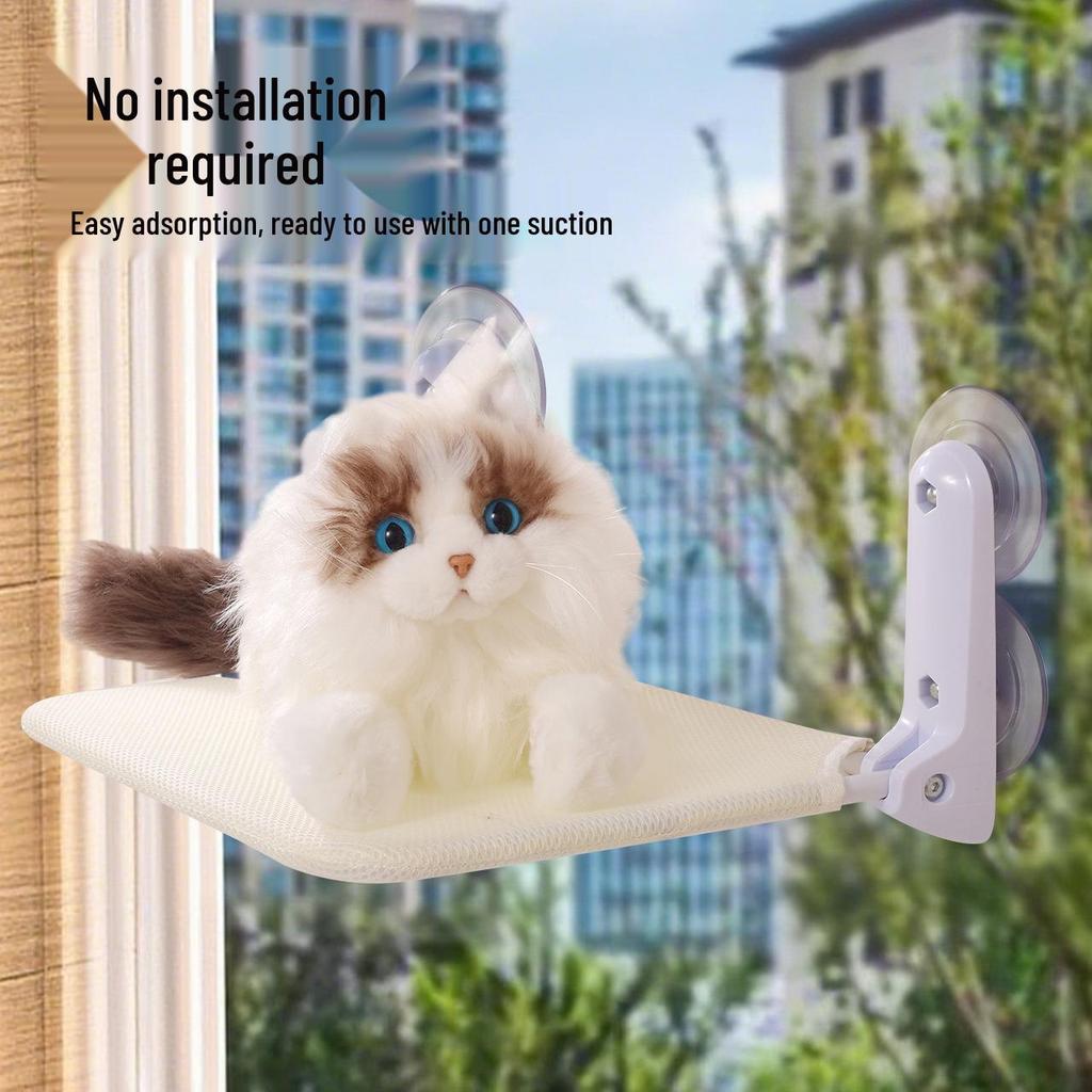Window Suction Cup Cat Hammock and Sunbathing Bed