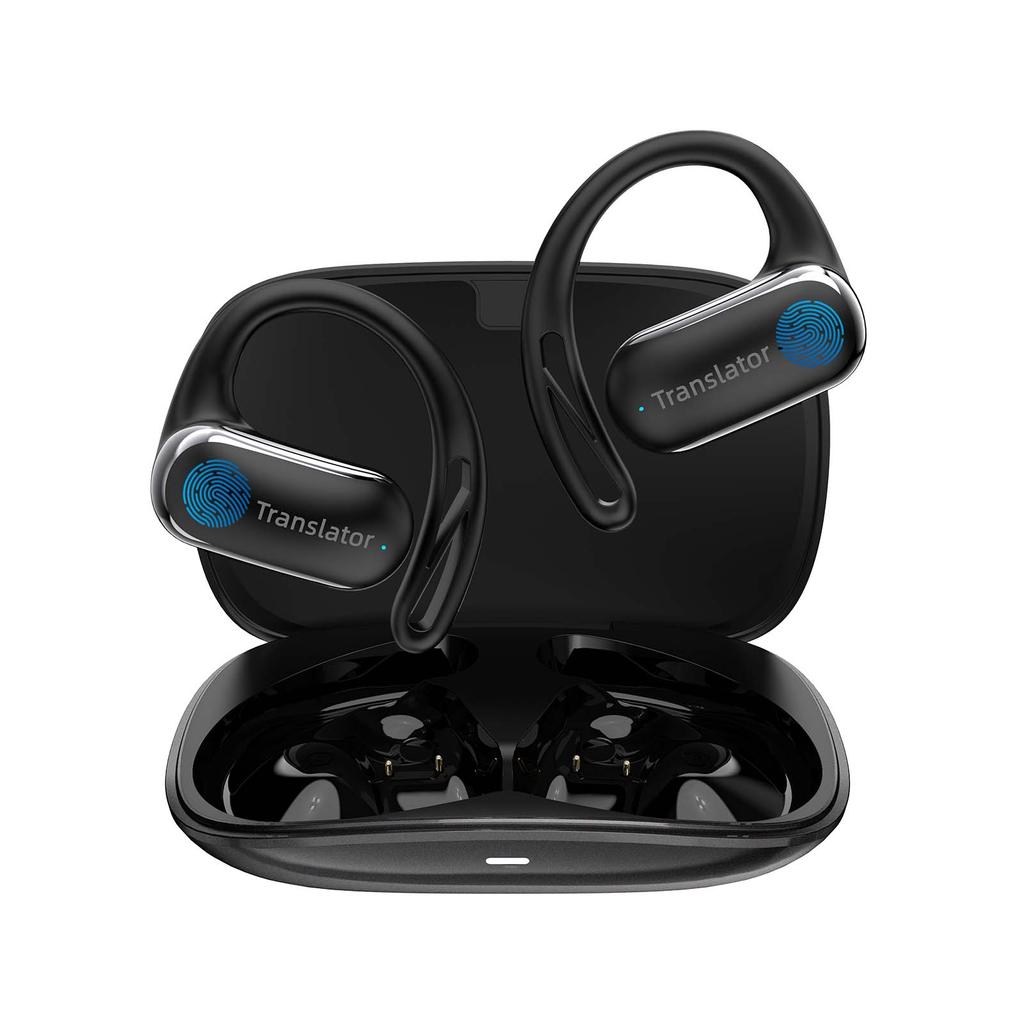 Wooask F56 OWS Translator Earbuds -Real-Time 144 Language Translation Headphones with 11 Offline Packs, No WIFI Need, for Travel