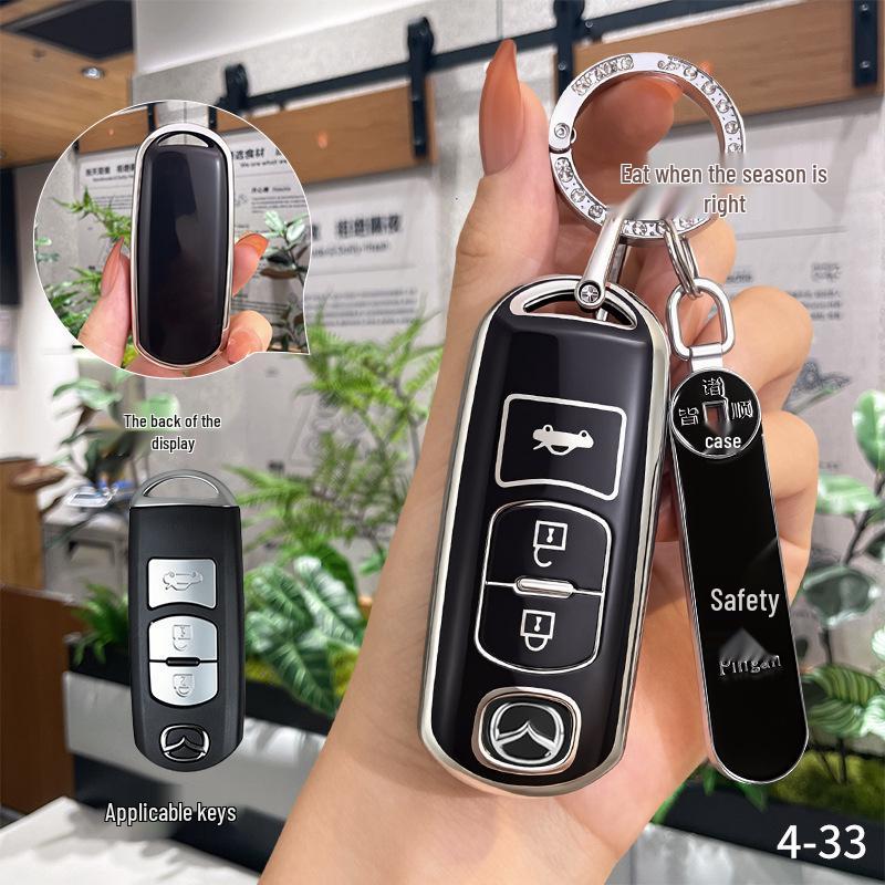 Mazda Autoschlüsselhülle für 3 Axela, CX-5, CX-4, Atenza, CX-30.