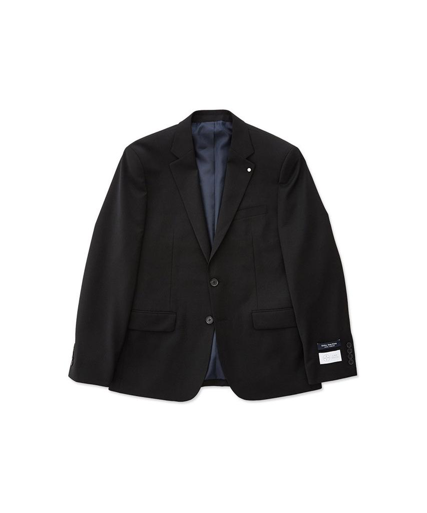 Stco Wool Four-Way Stretch Essential Suit Jacket Black (Slim Fit)_Ssjuz11Ssb