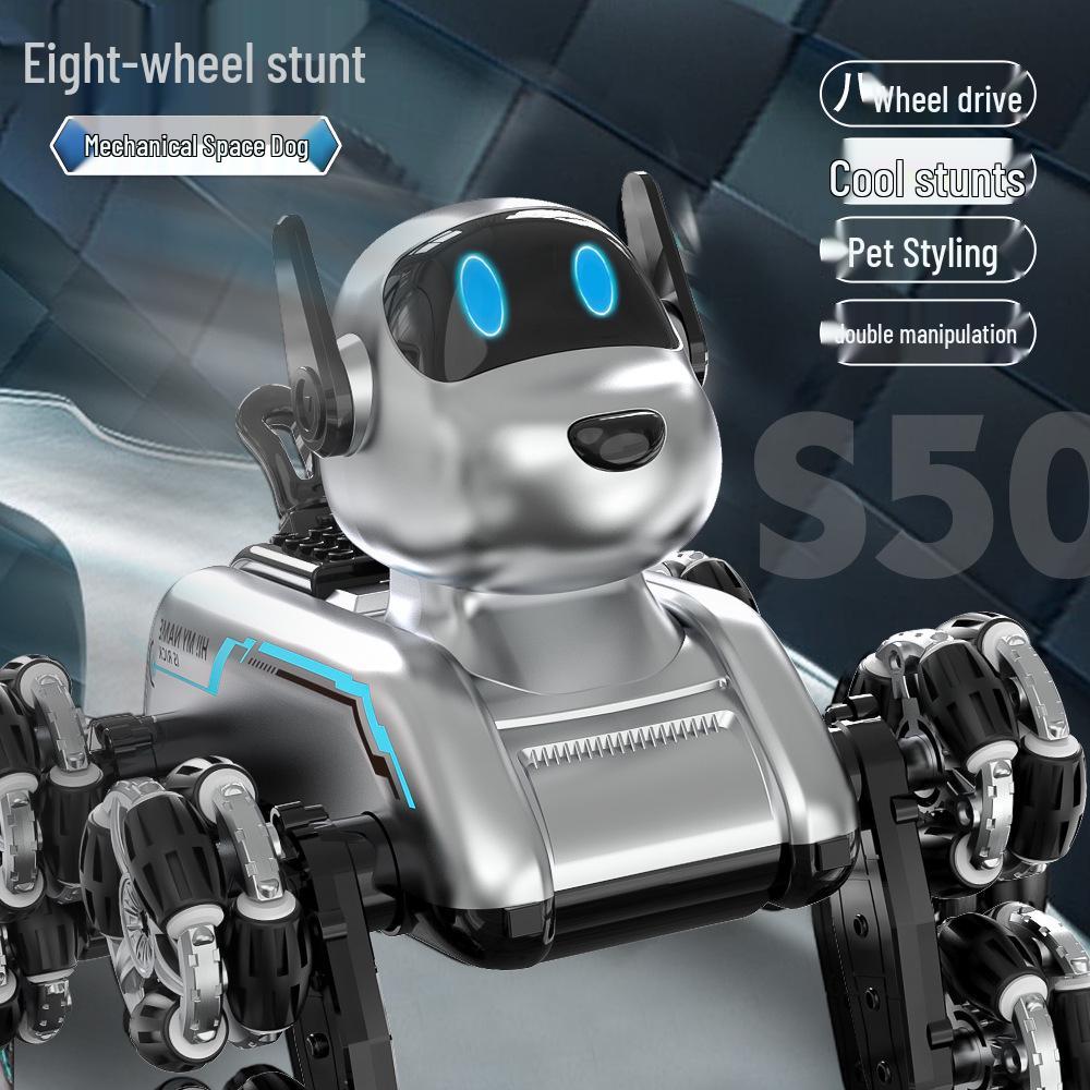 New Eight-Wheel Stunt Car & Intelligent Dog Gesture Control Toy for Boys