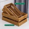 Rectangular Bamboo Bread and Pastry Display Crate
