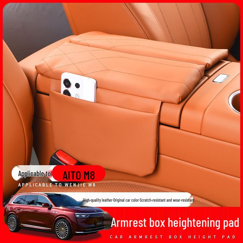AITO M8 Armrest Box Heightening Pad Protective Cover for Car Interior Modification