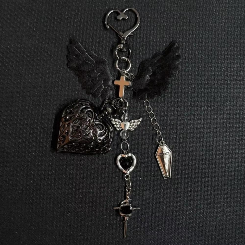 Mode Stil Hohlherz Taschenuhr Schlüsselanhänger Design Anhänger Schmuck Steampunk Uhr Paar