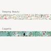 Sealido Made in Japan Foil-Stamped Kirapika Masking Tape Ballet Sleeping Beauty & Coppelia 2-Roll Se