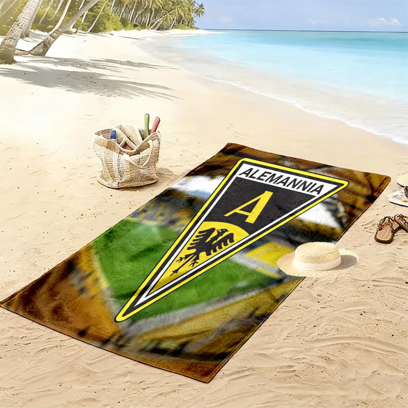 Alemannia Aachen Towel, Large Soft Quick Dry Towel for Beach Camping Swimming