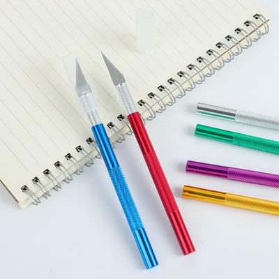 Ferramentas para Pastry de Frutas Gravura Artesanal Cortador com 1 Lâmina Faca Antiderrapante Bisturi de Metal