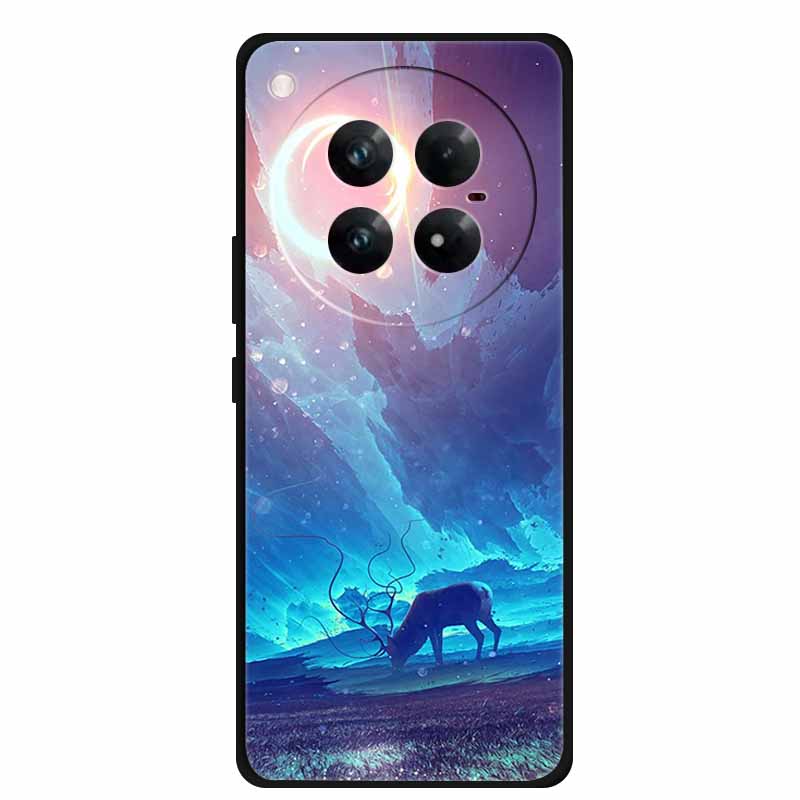 For Infinix Zero 40 5G Case Black Silicone TPU Painted Planet Cover Luxury Animal Case For Infinix Zero 40 4G Luxury FlowerFunda