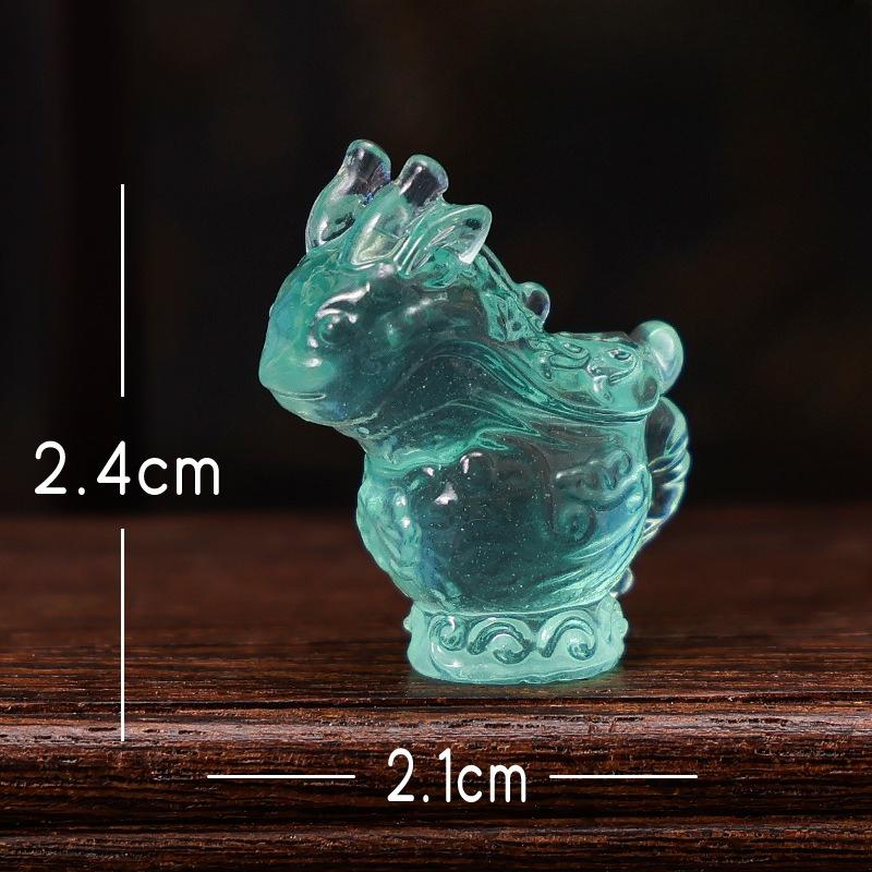 Micro-landscape Ornaments, Luminous Simulation Bronze Wares, Car Garden Landscaping Resin Craft Decorative Small Ornaments