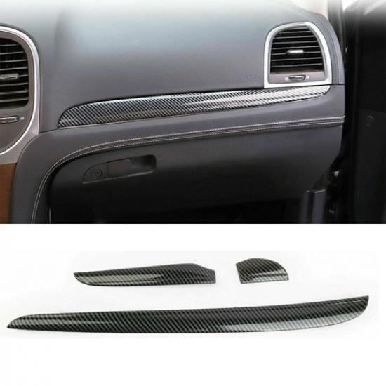 

Central Control Dashboard Cover Trim Bezels for 2011+ Chrysler 300 Carbon fiber