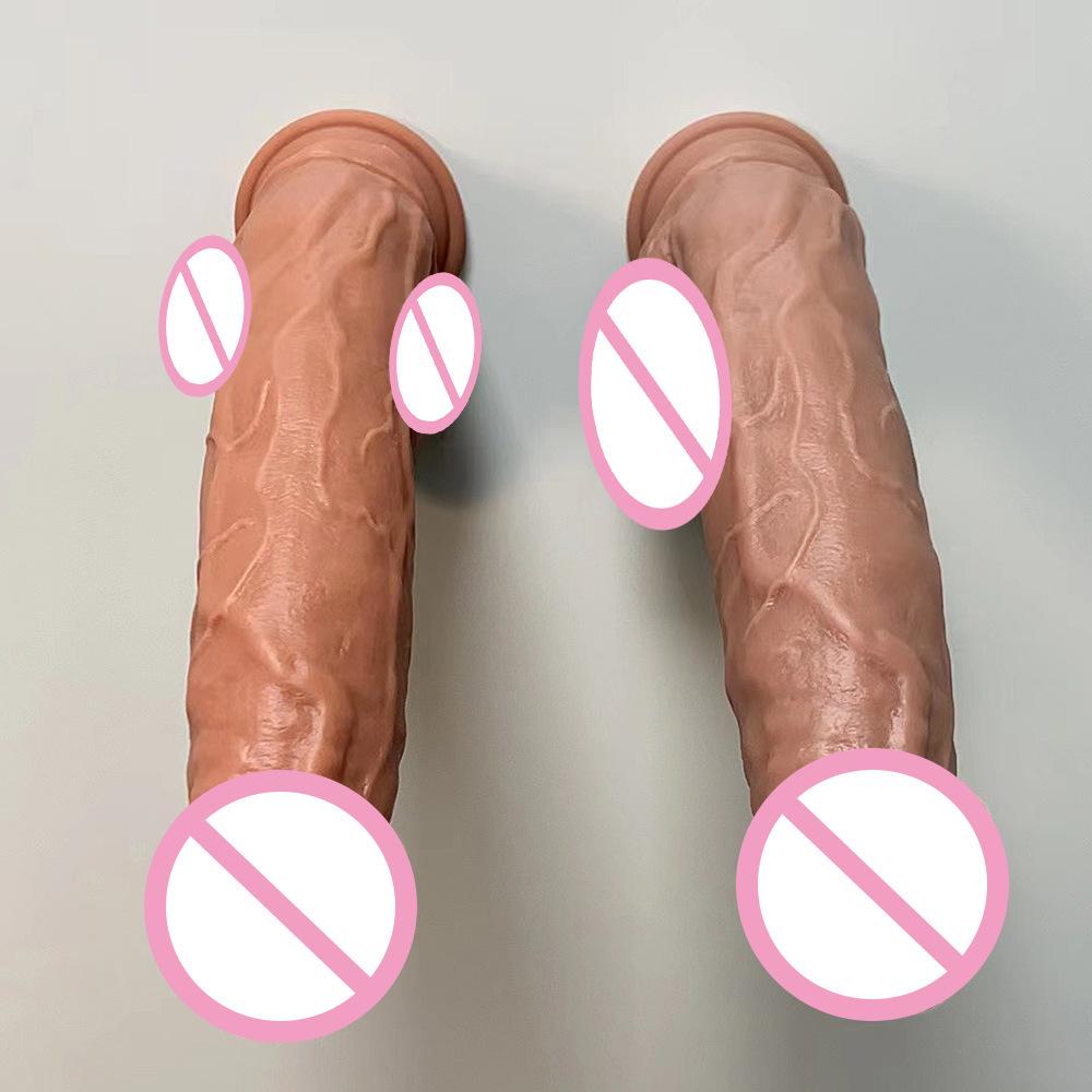 Thick Double-layer Silicone Dildo Super Soft and Meaty Female Liquid Silicone Masturbator