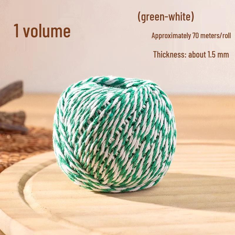 

Food Grade Cotton String for Tying Zongzi, Crabs, Bacon, Sausages, and More 50g*1.5mm