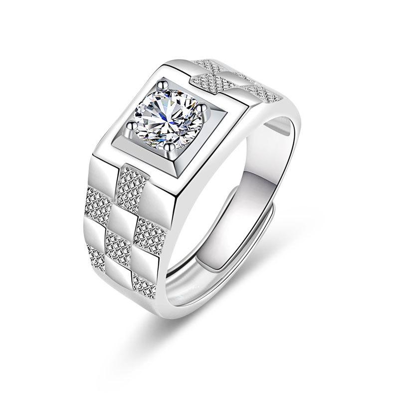 Unique and Personalized Differences with Personalised High-grade Sparkling and Glittering Classic Couple's Ring One Carat Ring Fashion Trends Ring