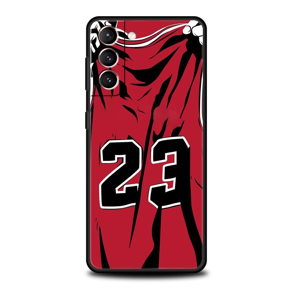 Custodia per Telefono Sportiva con Cesto da Basket Per Samsung Galaxy S25 S24 S23 FE S22 Ultra S20 S21 5G S10 Plus S10E Morbida Nera