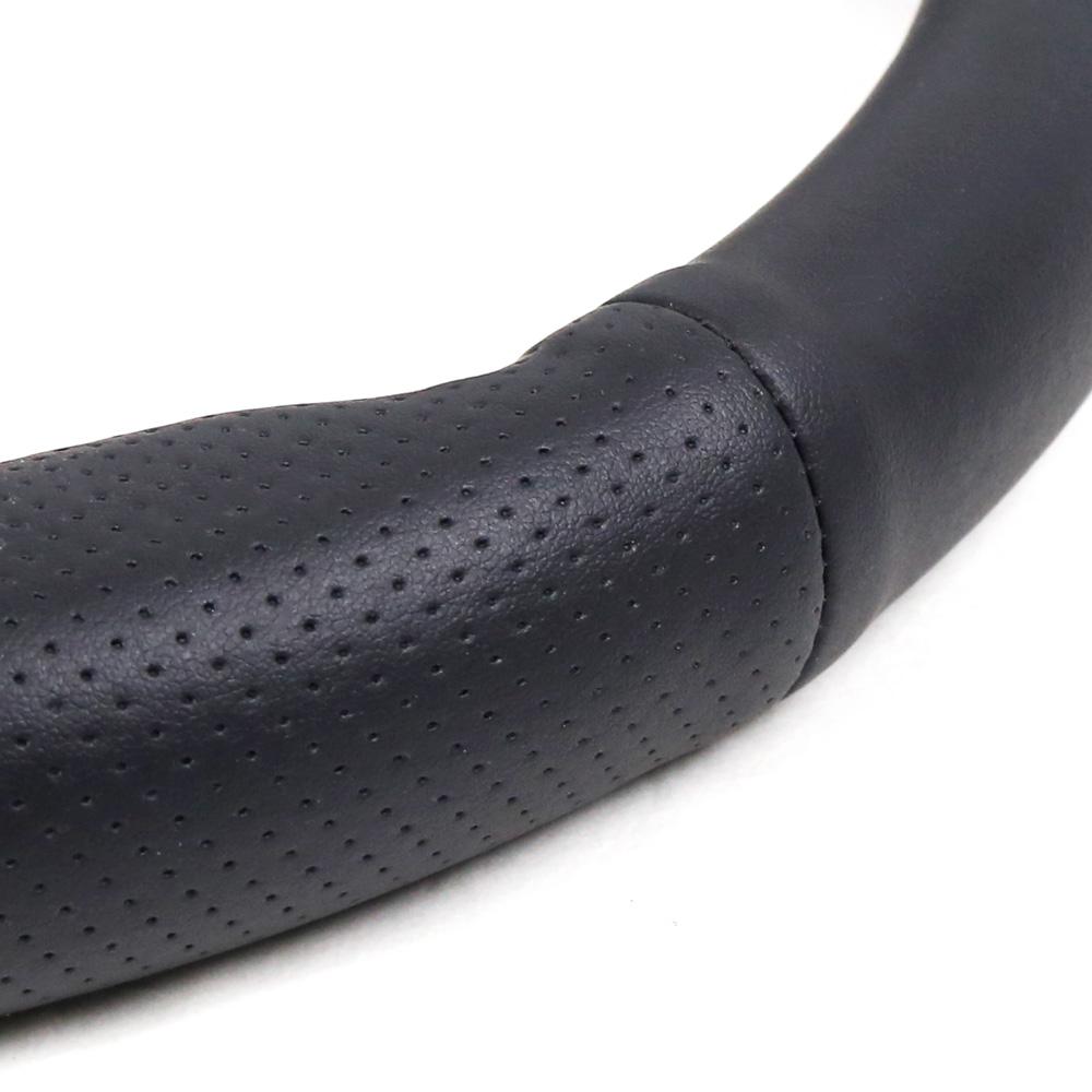 13 Inch 330mm Flat Bottom Leather Racing Car Steering Wheel for Performance Driving Experience