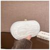 Summer Dinner Bag Retro Splicing Bag Trendy Acrylic Bag Shoulder Chain Bag Bag