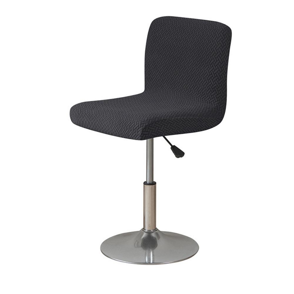 

Soft Curved Chair Cover Stretchable Dining Chair Cover Restaurant Stool Cover for Dining Room чёрный