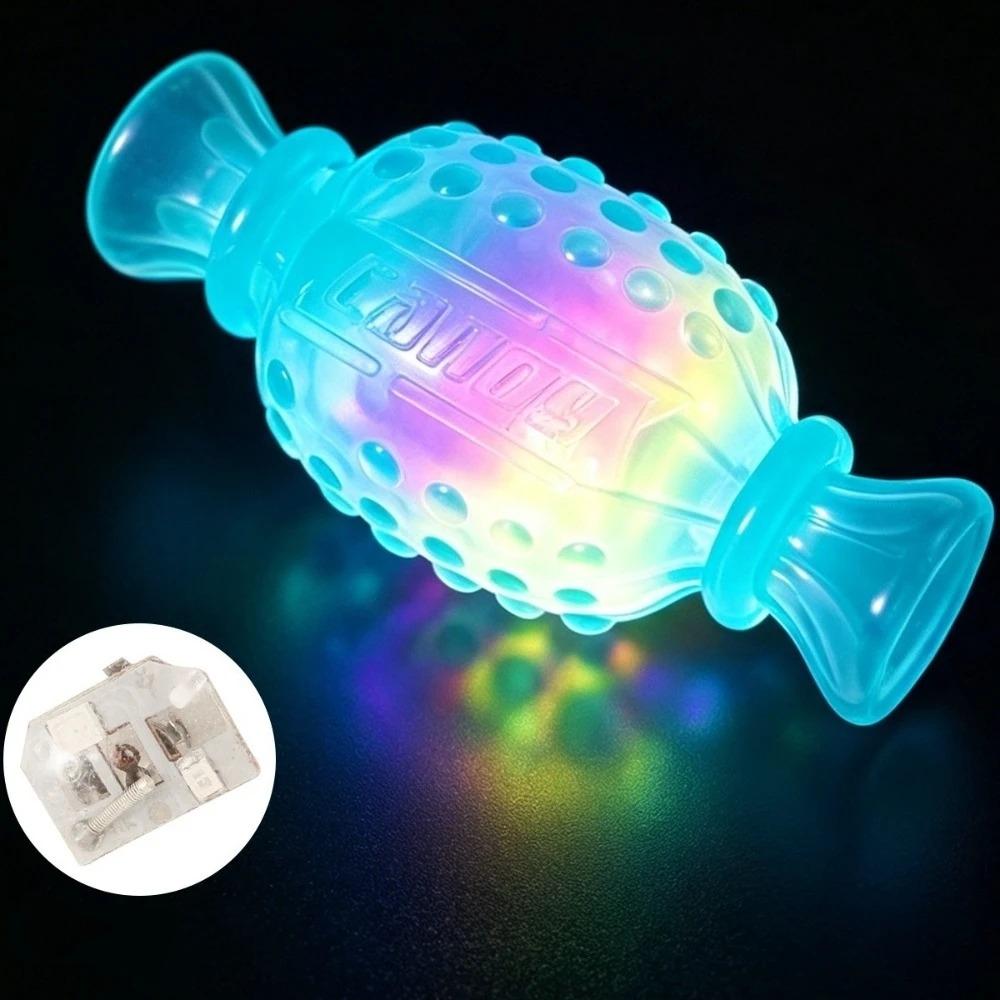 Bite Resistant Dog Glowing Candy Toy Luminous Interactive Dog Toys Squeaky Molar Candy Small Dog