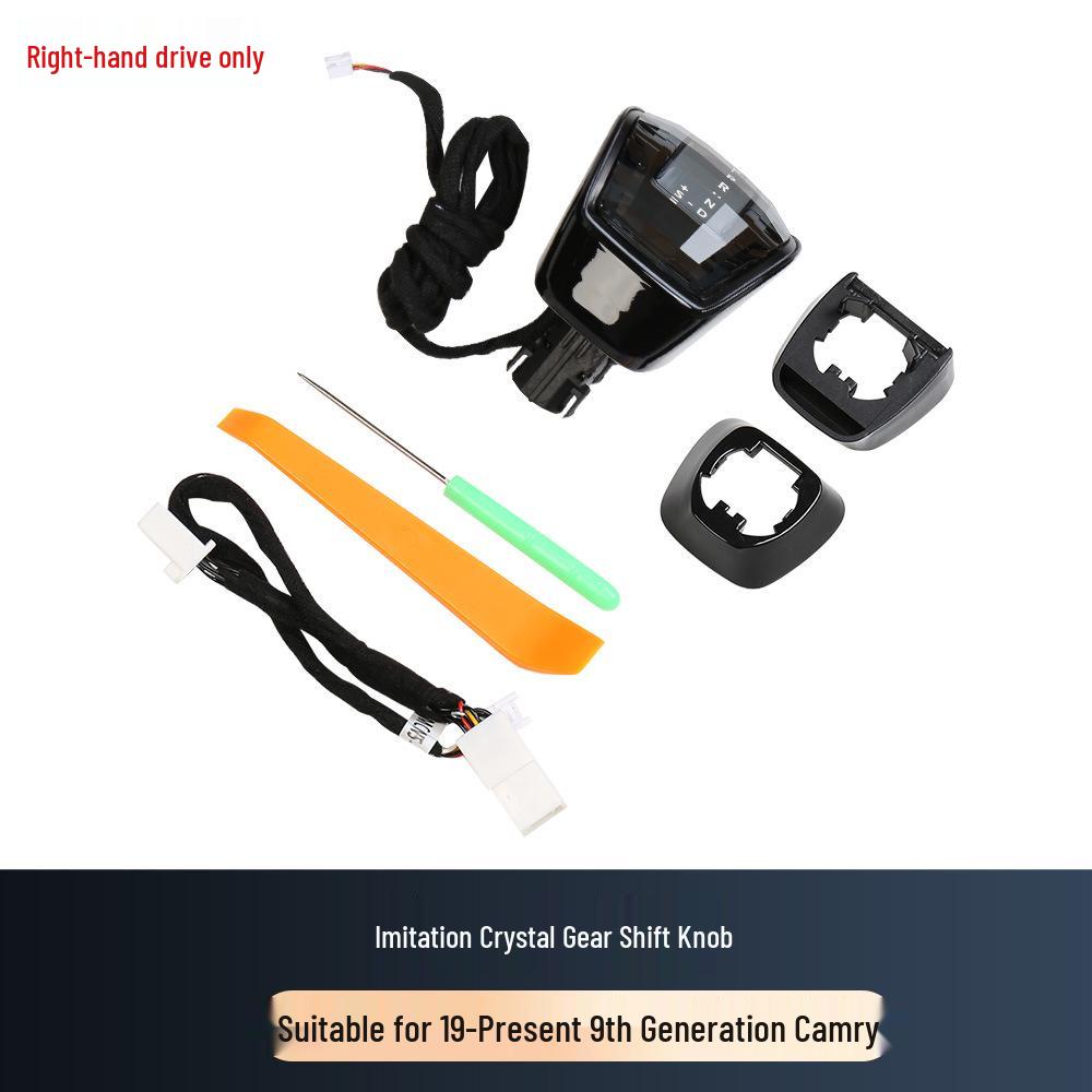 Crystal Gear Shift Knob with Ambient Light for 19-Model New Generation Toyota Camry & Crown Lu Fang