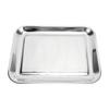 Serving Platter Dishwasher Safe Polished 304 Stainless Steel Rectangular Plate for Baking Steaming