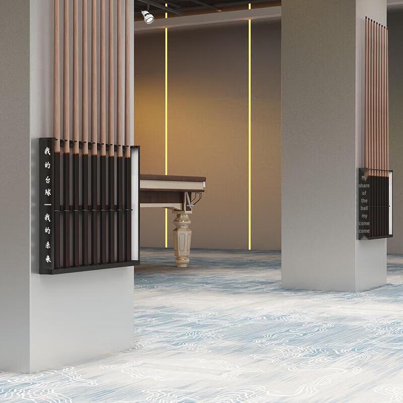 Wall-Mounted Metal Pool Cue Rack