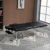 2 Section Portable Foldable Lightweight Aluminium Massage Table Couch Beauty Bed with FREE Carry Bag Black