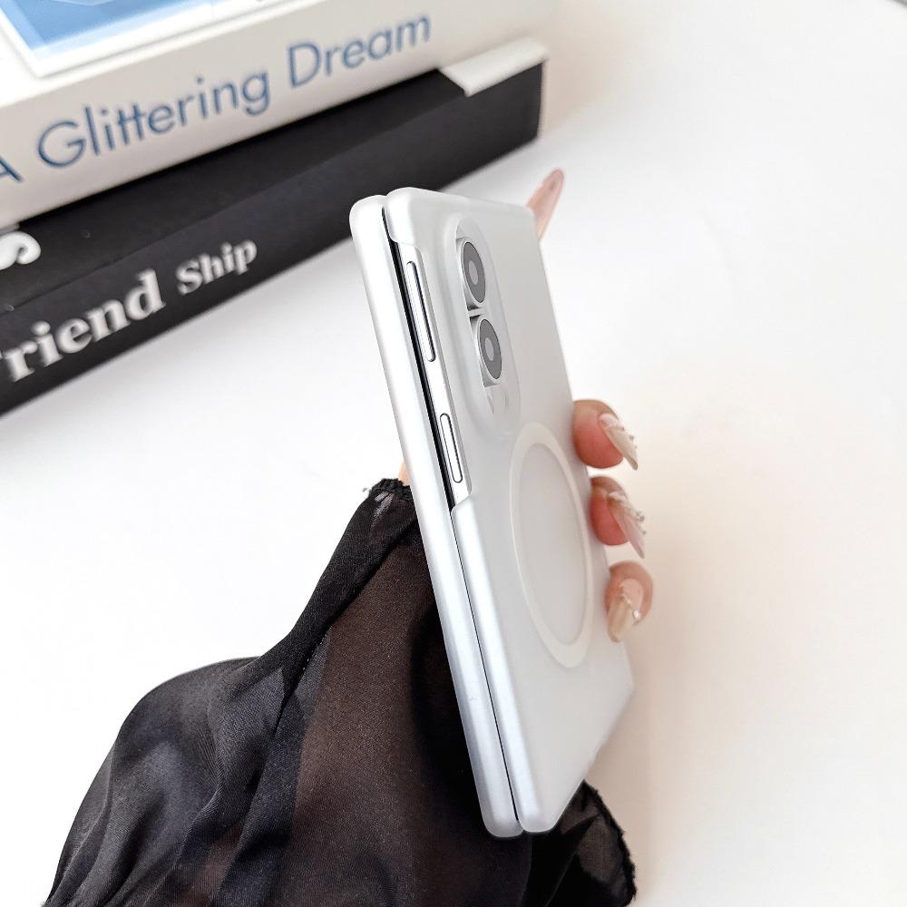 Custodia Traslucida Magnetica Ultra-Sottile per Samsung Galaxy Z Fold 8 Ultra fold8 Ultra per Magsafe Cover Posteriore Rigida in PC Trasparente Opaco