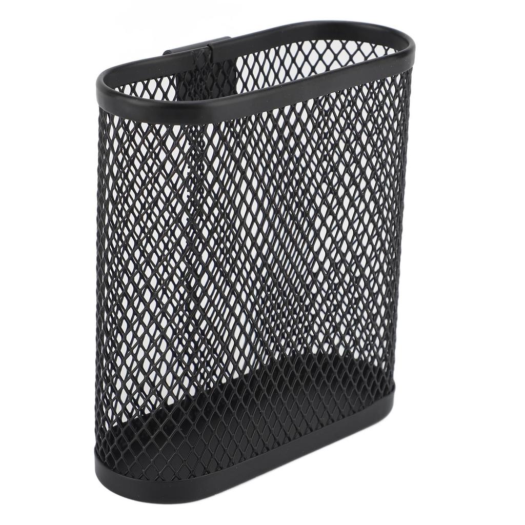 Wall Mounted Pen Holder Desk Rack Mesh Pencil Marker Organizer with Metal Hook for Office