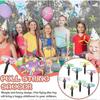 12-Piece Flying Saucer Disc Helicopter Toy Set with 4 String Launchers and 8 Disc Launcher Toys for Kids Edition 0905