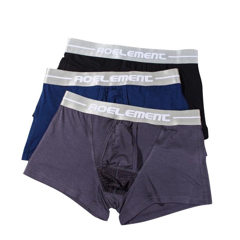 Ao Yuansu Men's Modal Separated Scrotal Support Boxers 3-Pack