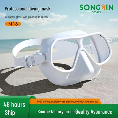 Songxin M16 Diving Mask: Silicone Edge, Anti-Fog, HD Tempered, Anti-Scratch Lens