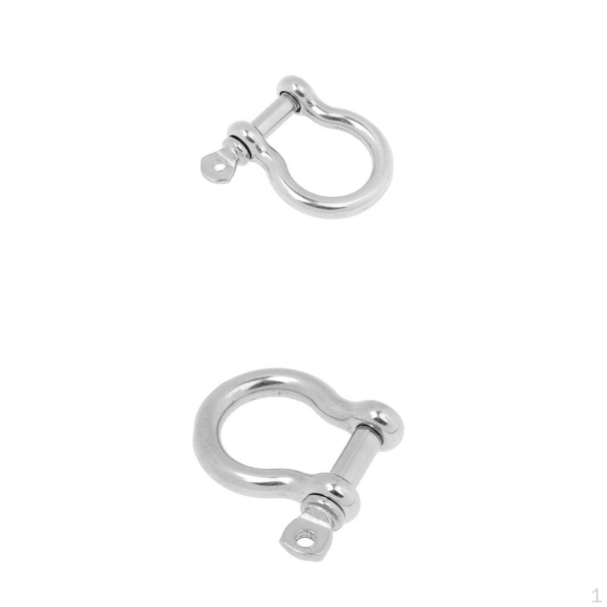 

2pcs Marine Boat Chain Rigging Bow Shackle Captive Pin Stainless Steel M5
