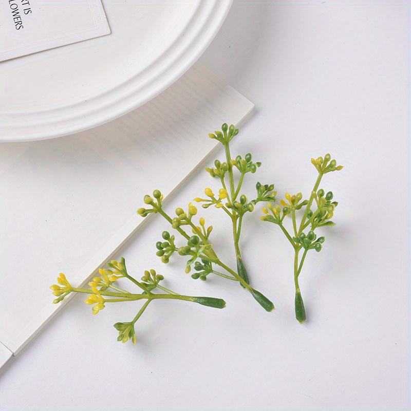 50/30 Stück Künstliche Pflanzen, Imitation Kunststoffblüten, Zierblumen-Arrangements, Grasbüschel Verzierungen, Hochzeitsdeko