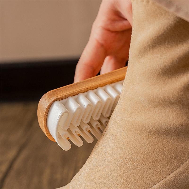Suede Shoe Brush Plastic Handle Cleaning Stain Eraser for Suede Nubuck Material Boots Cleaner Refresher Tool