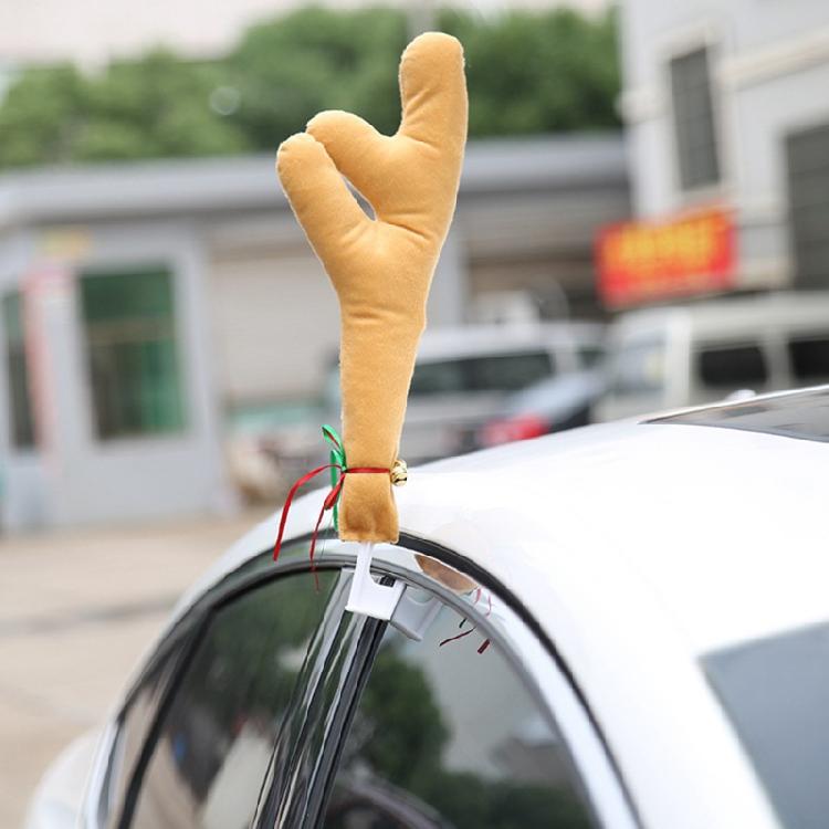 Christmas Car Reindeer Antlers & Nose Xmas Vehicle Costume Kit Elk Nose Horn