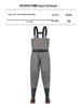Camouflage Waterproof Wading Pants with Integrated Boots for Fishing