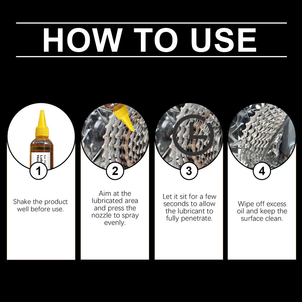 Motorcycle Bike Chain Special Lubricant MTB Road Bike Mountain Lube Chain Oil for Fork Flywheel Chain Cycling Accessories