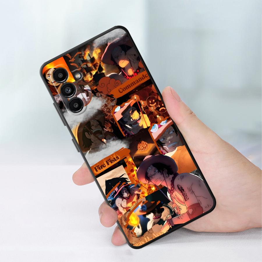 Case for Samsung Galaxy A32 A23 A53 A24 A55 A26 A72 A51 A73 A41 A22 A52 A35 A36 A25 A71 Black Soft Phone Cover One Piece Ace Art