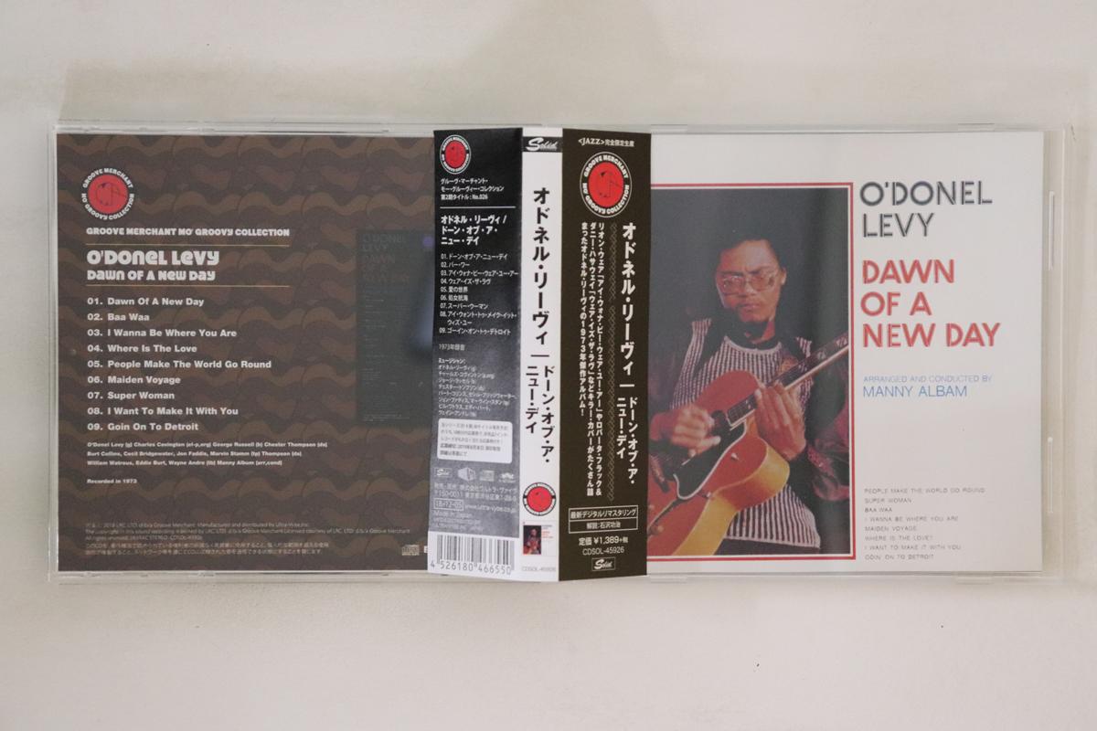 

CD ODONEL LEVY Dawn Of A New Day CDSOL45926 SOLID RECORDS 2018 Japan Obi Jazz Used