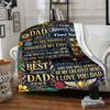Warm Memories Of Father'S Day Themed Blanket Personalized Name Soft Warm And Versatile For Sofa Bed Office And Travel Machine Washable Comfortable In
