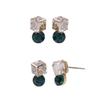 Ilbarang Earrings Women's Golden Shadow Crystal