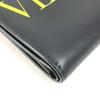 VALENTION VLTN Logo Neck strap Wallet Coin Case Purse Bifold Wallet Black