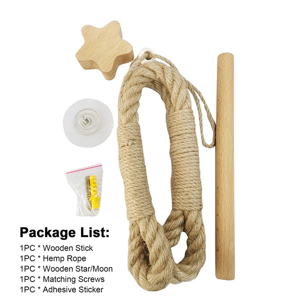 Vintage Rope Wooden Toilet Paper Holder Loo Roll Holder Hand Towel Holder Toilet Roll Holder for Toilet Bathroom Decoration Industrial Rope