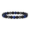 Facted Obsidian Hematite Tiger Eye Bracelets for Magnetic Health Protection Soul Jewelry Nature Stone Beads Bracelet Men Pulsera