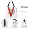V The Visitors Insignia Insulated Lunch Bag for Kids School Cooler Thermal Food Box Tote Leakproof Lunch Boxes Container