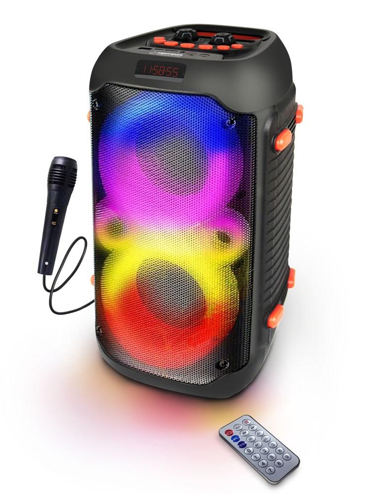 Esperanza Ep156 Bt Fm Led Rgb Karaoke Speaker Black 20W - Bild 4