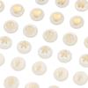 Natural Shell Double-Sided Hot Stamping Flat Round Beads For DIY Necklace Bracelet Earrings Jewelry Making