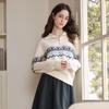 Betu Women's Fair Isle Jacquard Half-Zip Knit Sweater
